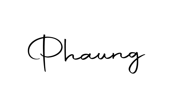 How to make Phaung signature? Autography-DOLnW is a professional autograph style. Create handwritten signature for Phaung name. Phaung signature style 10 images and pictures png