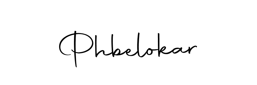 Create a beautiful signature design for name Phbelokar. With this signature (Autography-DOLnW) fonts, you can make a handwritten signature for free. Phbelokar signature style 10 images and pictures png