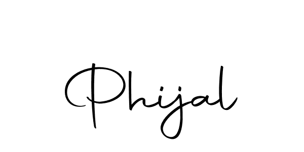 Design your own signature with our free online signature maker. With this signature software, you can create a handwritten (Autography-DOLnW) signature for name Phijal. Phijal signature style 10 images and pictures png