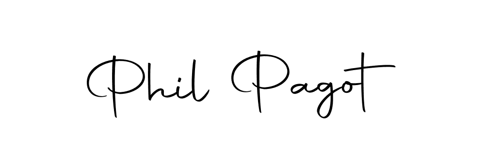 How to make Phil Pagot name signature. Use Autography-DOLnW style for creating short signs online. This is the latest handwritten sign. Phil Pagot signature style 10 images and pictures png