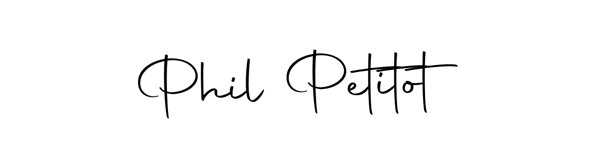 Make a beautiful signature design for name Phil Petitot. With this signature (Autography-DOLnW) style, you can create a handwritten signature for free. Phil Petitot signature style 10 images and pictures png