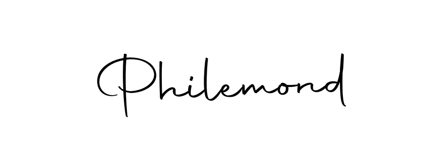 Make a beautiful signature design for name Philemond. With this signature (Autography-DOLnW) style, you can create a handwritten signature for free. Philemond signature style 10 images and pictures png