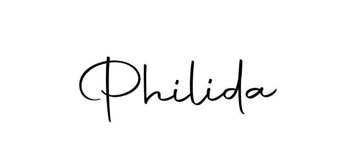 How to make Philida signature? Autography-DOLnW is a professional autograph style. Create handwritten signature for Philida name. Philida signature style 10 images and pictures png