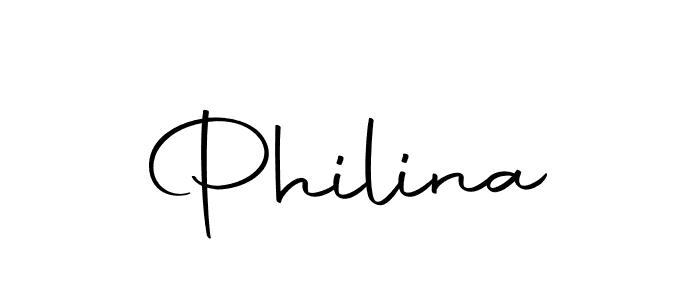 Create a beautiful signature design for name Philina. With this signature (Autography-DOLnW) fonts, you can make a handwritten signature for free. Philina signature style 10 images and pictures png