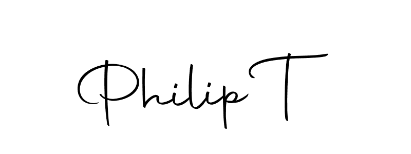 You should practise on your own different ways (Autography-DOLnW) to write your name (Philip T) in signature. don't let someone else do it for you. Philip T signature style 10 images and pictures png