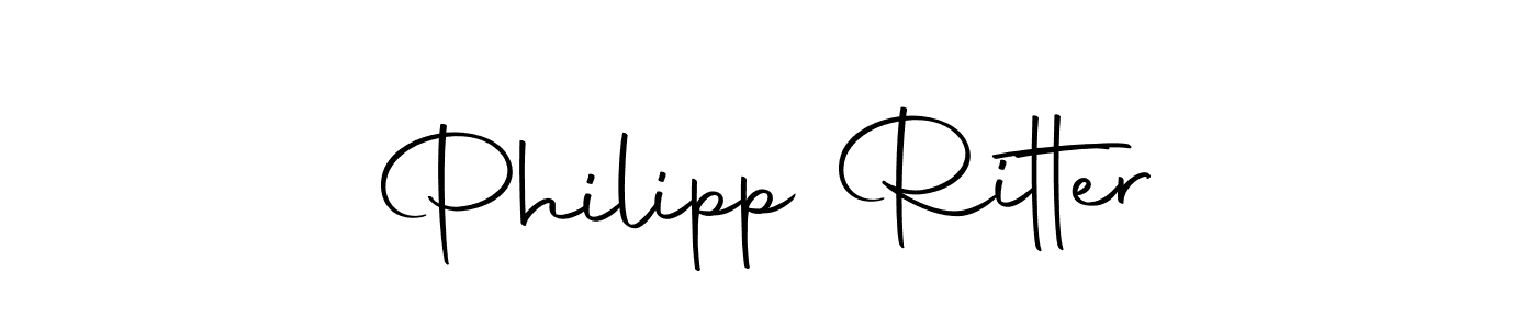 How to make Philipp Ritter name signature. Use Autography-DOLnW style for creating short signs online. This is the latest handwritten sign. Philipp Ritter signature style 10 images and pictures png