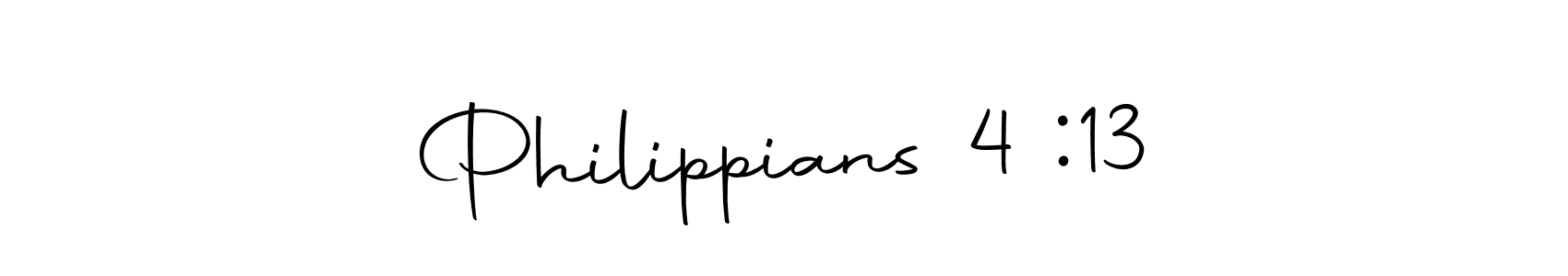 Make a beautiful signature design for name Philippians 4 :13. With this signature (Autography-DOLnW) style, you can create a handwritten signature for free. Philippians 4 :13 signature style 10 images and pictures png