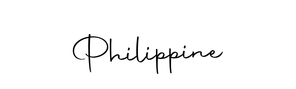 Make a beautiful signature design for name Philippine. With this signature (Autography-DOLnW) style, you can create a handwritten signature for free. Philippine signature style 10 images and pictures png