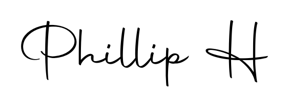 You should practise on your own different ways (Autography-DOLnW) to write your name (Phillip H) in signature. Don't let someone else do it for you. Phillip H signature style 10 images and pictures png