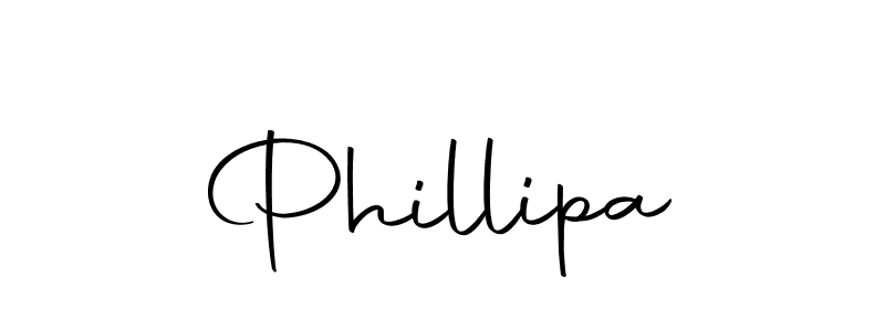 Make a beautiful signature design for name Phillipa. With this signature (Autography-DOLnW) style, you can create a handwritten signature for free. Phillipa signature style 10 images and pictures png