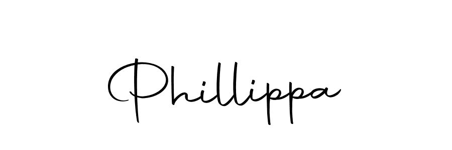 How to make Phillippa signature? Autography-DOLnW is a professional autograph style. Create handwritten signature for Phillippa name. Phillippa signature style 10 images and pictures png