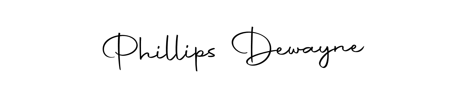 You should practise on your own different ways (Autography-DOLnW) to write your name (Phillips Dewayne) in signature. don't let someone else do it for you. Phillips Dewayne signature style 10 images and pictures png