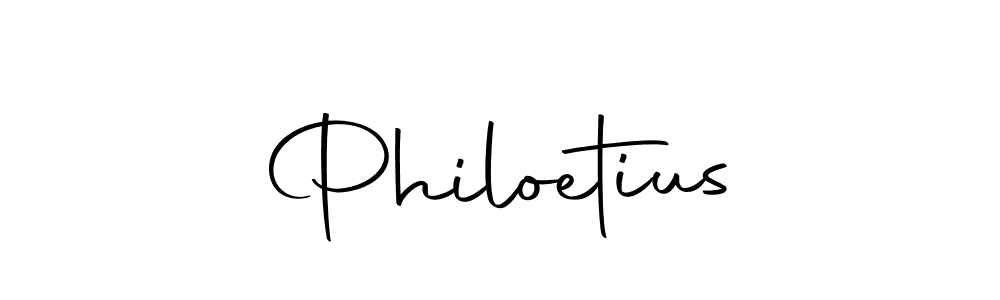 Design your own signature with our free online signature maker. With this signature software, you can create a handwritten (Autography-DOLnW) signature for name Philoetius. Philoetius signature style 10 images and pictures png