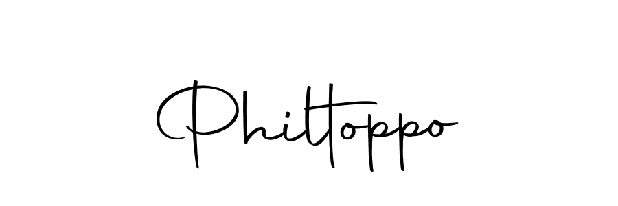 Use a signature maker to create a handwritten signature online. With this signature software, you can design (Autography-DOLnW) your own signature for name Philtoppo. Philtoppo signature style 10 images and pictures png