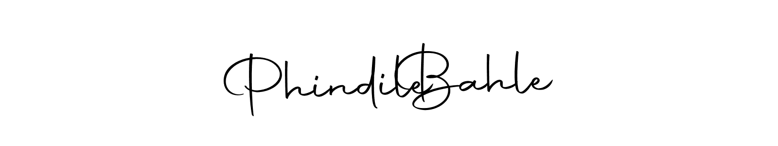 Design your own signature with our free online signature maker. With this signature software, you can create a handwritten (Autography-DOLnW) signature for name Phindile   Bahle. Phindile   Bahle signature style 10 images and pictures png