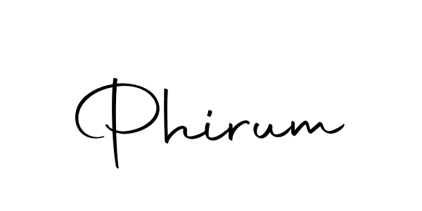 Make a beautiful signature design for name Phirum. With this signature (Autography-DOLnW) style, you can create a handwritten signature for free. Phirum signature style 10 images and pictures png