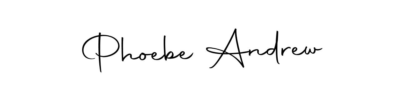 You should practise on your own different ways (Autography-DOLnW) to write your name (Phoebe Andrew) in signature. don't let someone else do it for you. Phoebe Andrew signature style 10 images and pictures png