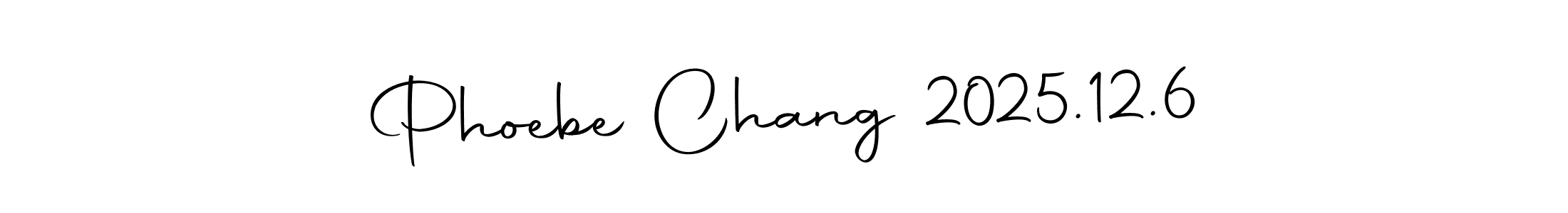 Similarly Autography-DOLnW is the best handwritten signature design. Signature creator online .You can use it as an online autograph creator for name Phoebe Chang 2025.12.6. Phoebe Chang 2025.12.6 signature style 10 images and pictures png