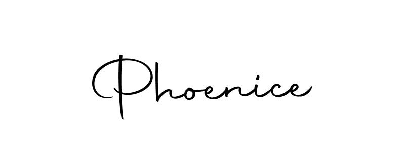 Use a signature maker to create a handwritten signature online. With this signature software, you can design (Autography-DOLnW) your own signature for name Phoenice. Phoenice signature style 10 images and pictures png