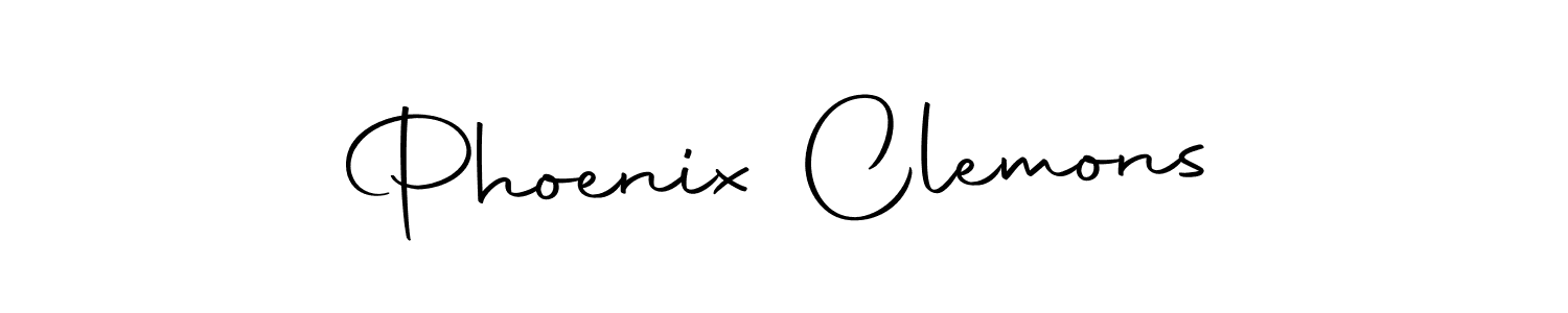 Make a short Phoenix Clemons signature style. Manage your documents anywhere anytime using Autography-DOLnW. Create and add eSignatures, submit forms, share and send files easily. Phoenix Clemons signature style 10 images and pictures png