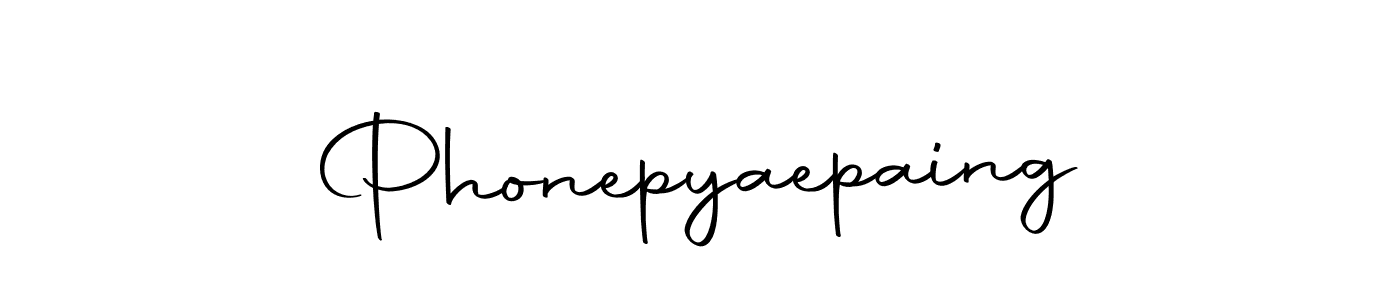 You should practise on your own different ways (Autography-DOLnW) to write your name (Phonepyaepaing) in signature. don't let someone else do it for you. Phonepyaepaing signature style 10 images and pictures png