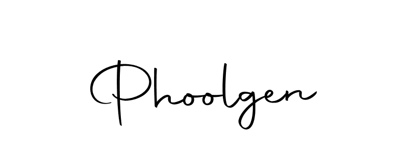 Design your own signature with our free online signature maker. With this signature software, you can create a handwritten (Autography-DOLnW) signature for name Phoolgen. Phoolgen signature style 10 images and pictures png