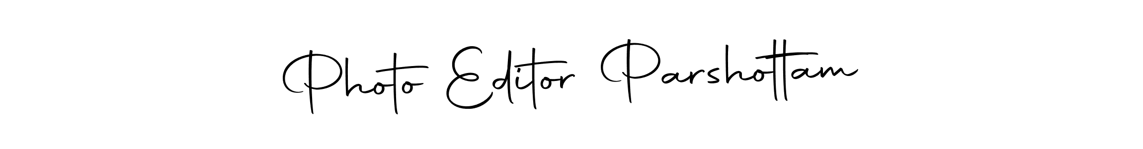 How to make Photo Editor Parshottam name signature. Use Autography-DOLnW style for creating short signs online. This is the latest handwritten sign. Photo Editor Parshottam signature style 10 images and pictures png