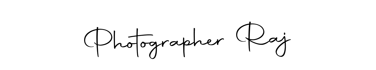 Design your own signature with our free online signature maker. With this signature software, you can create a handwritten (Autography-DOLnW) signature for name Photographer Raj. Photographer Raj signature style 10 images and pictures png