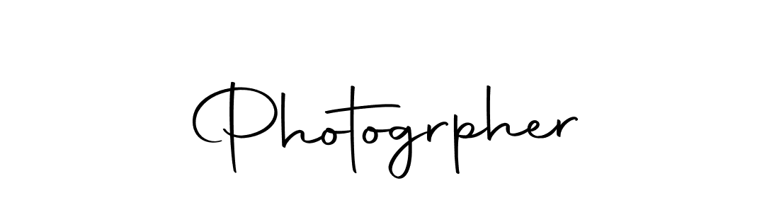 Photogrpher stylish signature style. Best Handwritten Sign (Autography-DOLnW) for my name. Handwritten Signature Collection Ideas for my name Photogrpher. Photogrpher signature style 10 images and pictures png