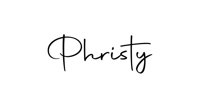 Create a beautiful signature design for name Phristy. With this signature (Autography-DOLnW) fonts, you can make a handwritten signature for free. Phristy signature style 10 images and pictures png