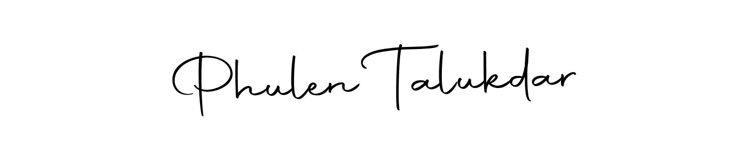 Design your own signature with our free online signature maker. With this signature software, you can create a handwritten (Autography-DOLnW) signature for name Phulen Talukdar. Phulen Talukdar signature style 10 images and pictures png