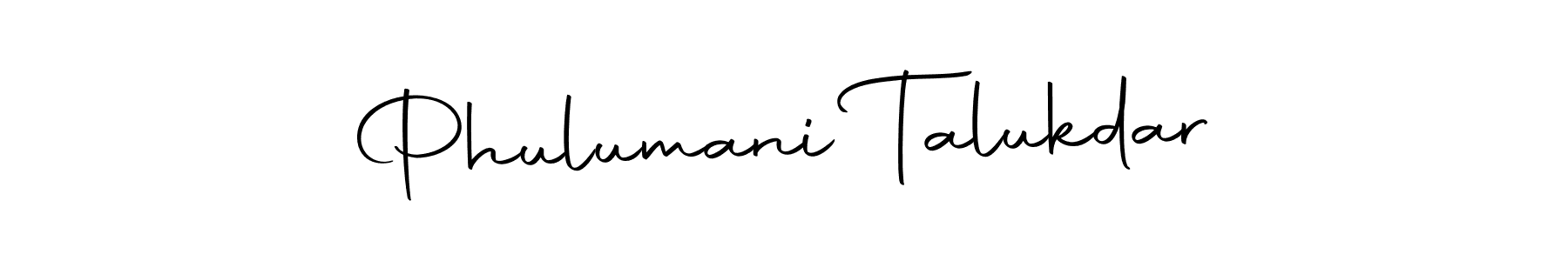 Use a signature maker to create a handwritten signature online. With this signature software, you can design (Autography-DOLnW) your own signature for name Phulumani Talukdar. Phulumani Talukdar signature style 10 images and pictures png