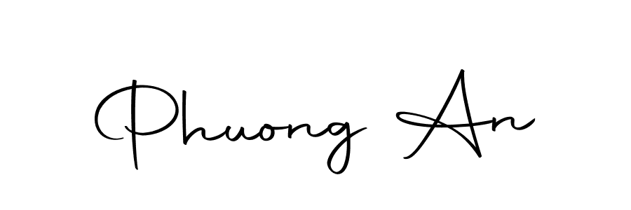 Use a signature maker to create a handwritten signature online. With this signature software, you can design (Autography-DOLnW) your own signature for name Phuong An. Phuong An signature style 10 images and pictures png