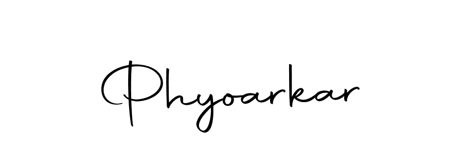 You should practise on your own different ways (Autography-DOLnW) to write your name (Phyoarkar) in signature. don't let someone else do it for you. Phyoarkar signature style 10 images and pictures png