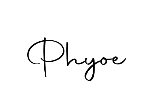 You should practise on your own different ways (Autography-DOLnW) to write your name (Phyoe) in signature. don't let someone else do it for you. Phyoe signature style 10 images and pictures png