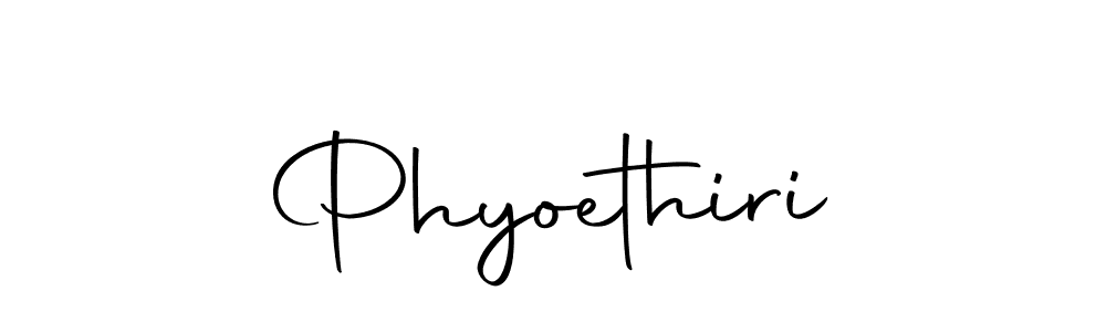 Design your own signature with our free online signature maker. With this signature software, you can create a handwritten (Autography-DOLnW) signature for name Phyoethiri. Phyoethiri signature style 10 images and pictures png