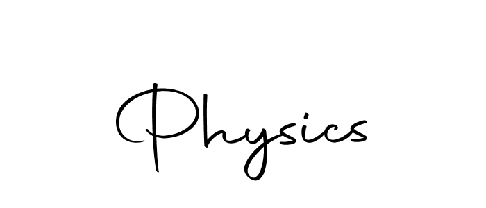 Create a beautiful signature design for name Physics. With this signature (Autography-DOLnW) fonts, you can make a handwritten signature for free. Physics signature style 10 images and pictures png