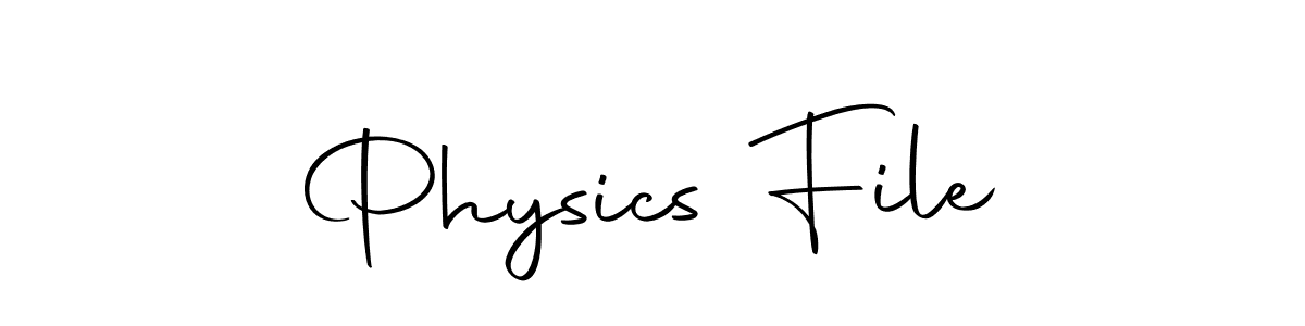Also we have Physics File name is the best signature style. Create professional handwritten signature collection using Autography-DOLnW autograph style. Physics File signature style 10 images and pictures png