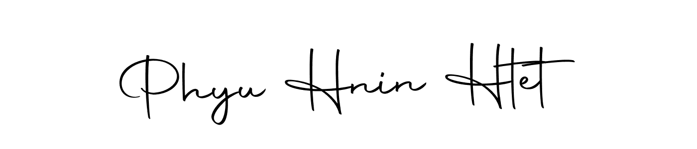 You should practise on your own different ways (Autography-DOLnW) to write your name (Phyu Hnin Htet) in signature. don't let someone else do it for you. Phyu Hnin Htet signature style 10 images and pictures png