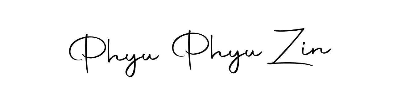 You should practise on your own different ways (Autography-DOLnW) to write your name (Phyu Phyu Zin) in signature. don't let someone else do it for you. Phyu Phyu Zin signature style 10 images and pictures png