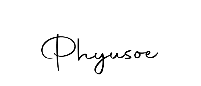 Phyusoe stylish signature style. Best Handwritten Sign (Autography-DOLnW) for my name. Handwritten Signature Collection Ideas for my name Phyusoe. Phyusoe signature style 10 images and pictures png