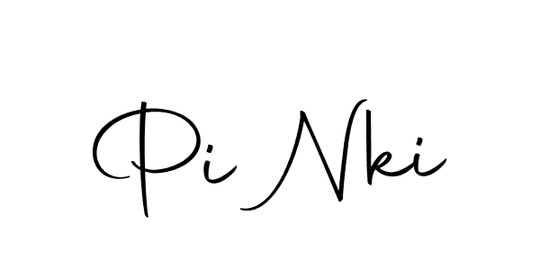 This is the best signature style for the Pi Nki name. Also you like these signature font (Autography-DOLnW). Mix name signature. Pi Nki signature style 10 images and pictures png