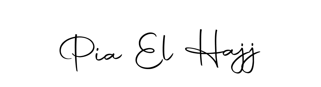 Create a beautiful signature design for name Pia El Hajj. With this signature (Autography-DOLnW) fonts, you can make a handwritten signature for free. Pia El Hajj signature style 10 images and pictures png