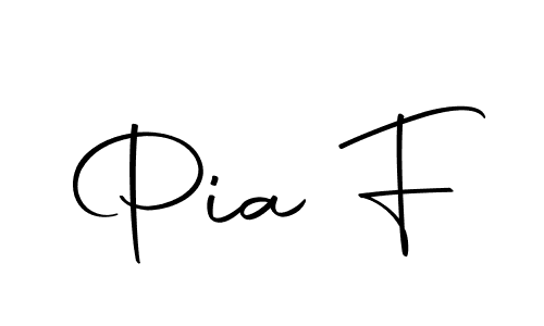How to make Pia F signature? Autography-DOLnW is a professional autograph style. Create handwritten signature for Pia F name. Pia F signature style 10 images and pictures png