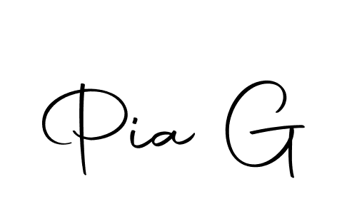 How to make Pia G signature? Autography-DOLnW is a professional autograph style. Create handwritten signature for Pia G name. Pia G signature style 10 images and pictures png