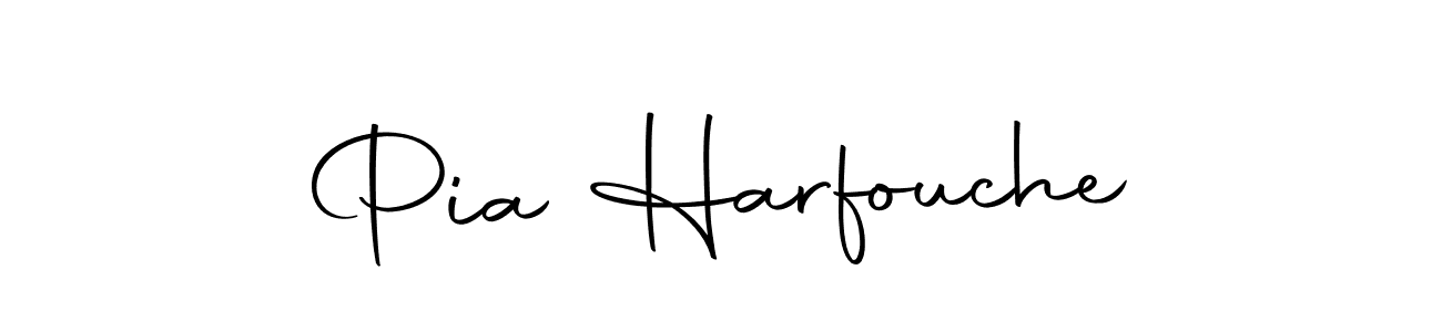 Create a beautiful signature design for name Pia Harfouche. With this signature (Autography-DOLnW) fonts, you can make a handwritten signature for free. Pia Harfouche signature style 10 images and pictures png