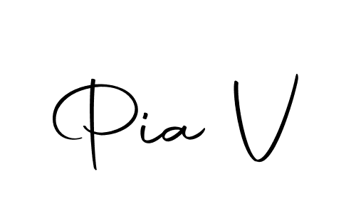 Create a beautiful signature design for name Pia V. With this signature (Autography-DOLnW) fonts, you can make a handwritten signature for free. Pia V signature style 10 images and pictures png
