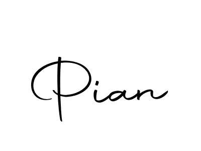 Create a beautiful signature design for name Pian. With this signature (Autography-DOLnW) fonts, you can make a handwritten signature for free. Pian signature style 10 images and pictures png