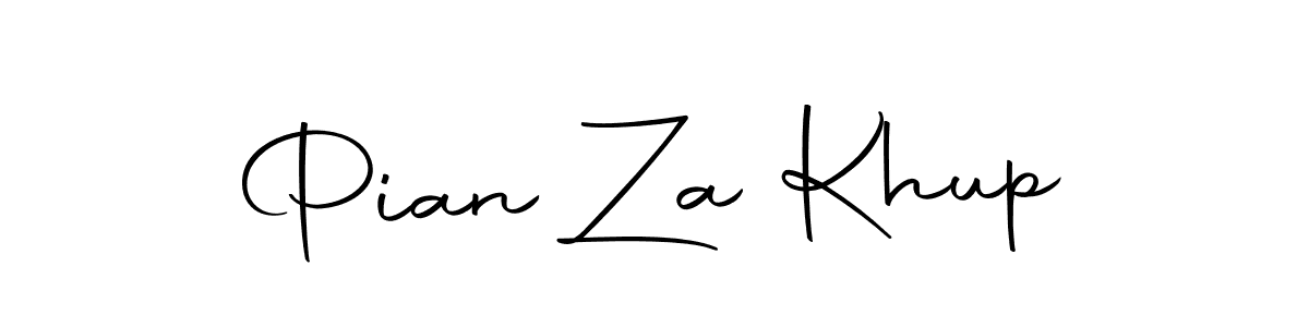 Design your own signature with our free online signature maker. With this signature software, you can create a handwritten (Autography-DOLnW) signature for name Pian Za Khup. Pian Za Khup signature style 10 images and pictures png