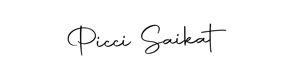 Picci Saikat stylish signature style. Best Handwritten Sign (Autography-DOLnW) for my name. Handwritten Signature Collection Ideas for my name Picci Saikat. Picci Saikat signature style 10 images and pictures png